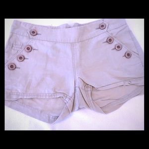 Wild Cat Linen Sailor Style Tan Shorts